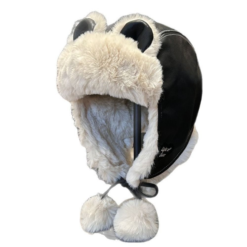 Classic Faux Leather Bear Ear  - огляд і ціна Trapper Hat Ear Flap