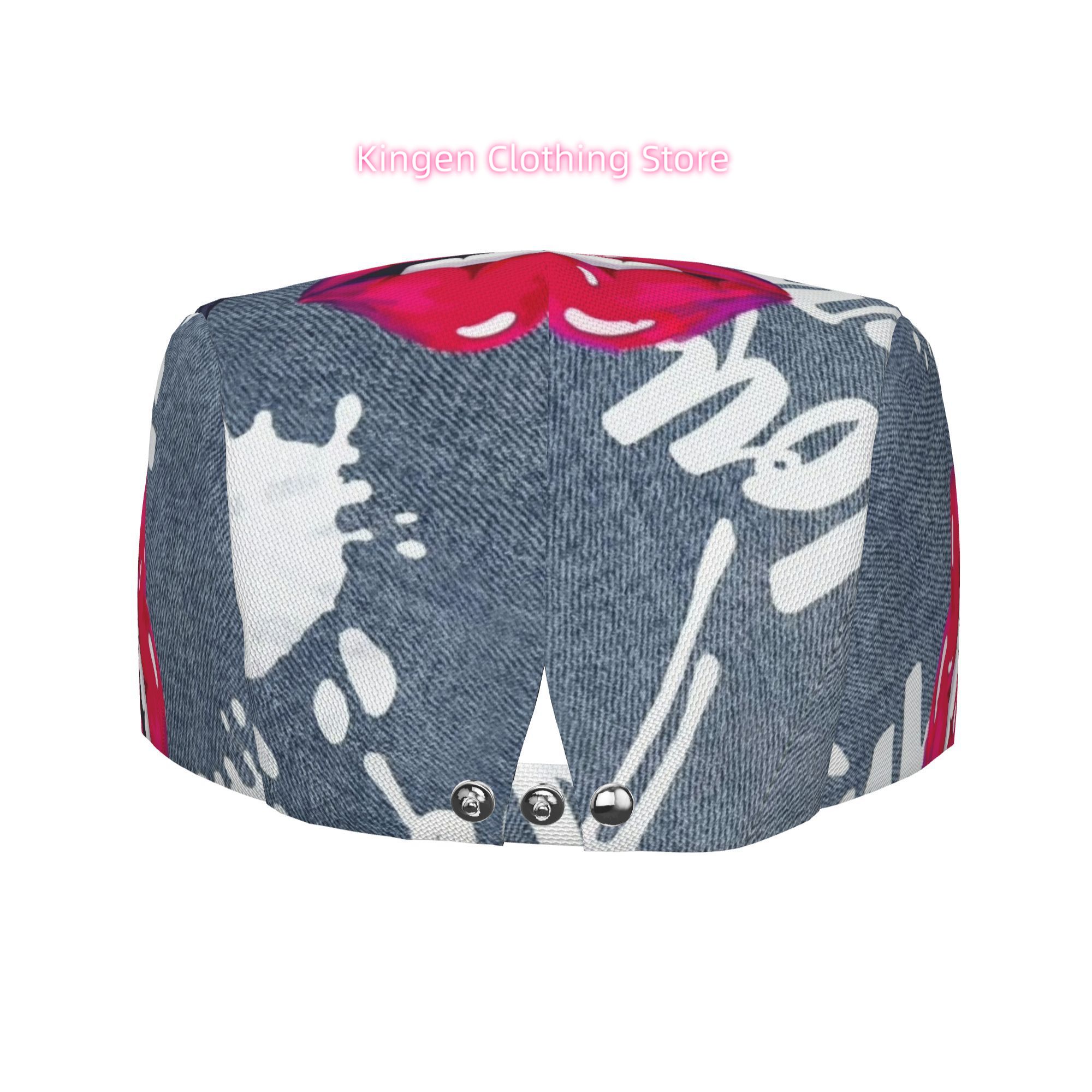 1pc Red Lips on All-over Print - огляд і ціна Newsboy Cap Ivy