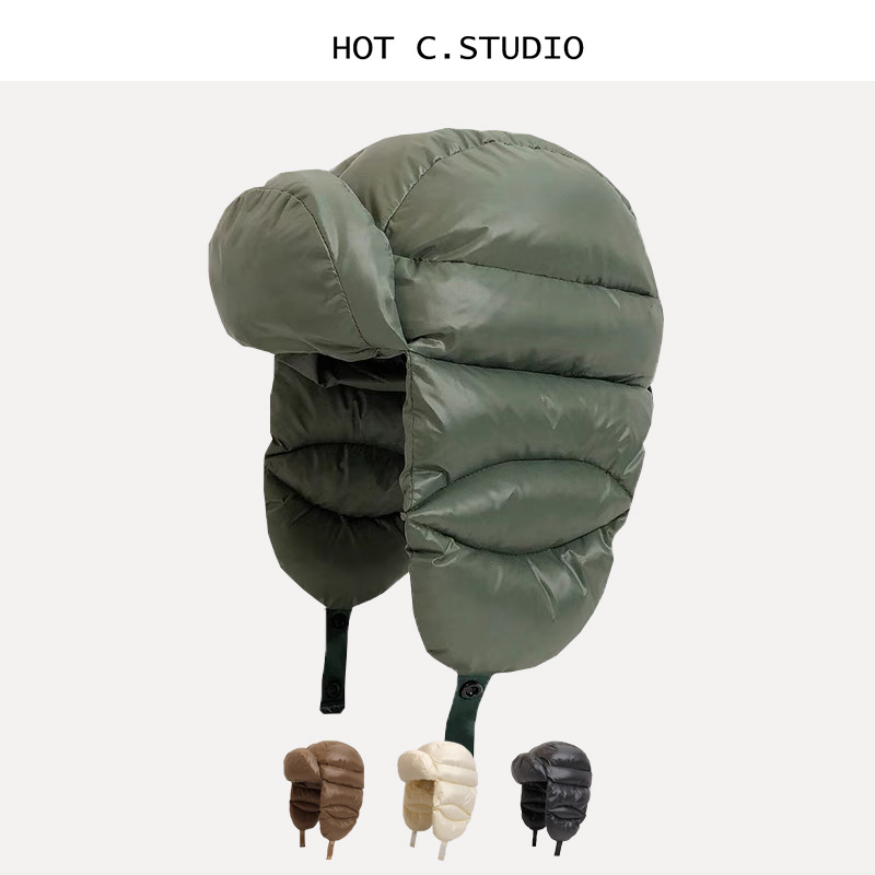 Winter Leather Ushanka Hat wit - огляд і ціна Trapper Hat Ear Flap