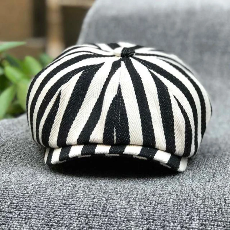 Newsboy Hat Cotton Striped Oct - огляд і ціна Dad Hat Cotton